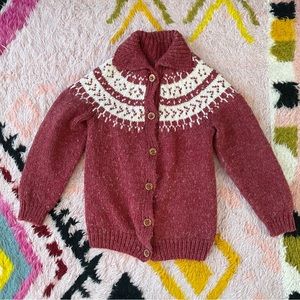 Doen like hand knit cardigan